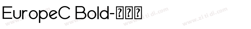 EuropeC Bold字体转换